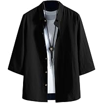 Mサイズ30着まとめ 新品タグ付きあり 春夏服 モノトーン シンプル カジュアル Amazon.co.jp: [FUZHIHUA] シャツ メンズ 半袖 夏 七分袖 おしゃれ